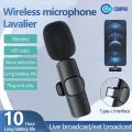 Compro K8 Wireless Microphone – Type-C & iPhone Compatible Mic with Noise Reduction & Bluetooth
