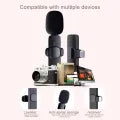 Compro K8 Wireless Microphone – Type-C & iPhone Compatible Mic with Noise Reduction & Bluetooth