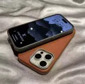 Luxury Leather iPhone Case with Camera Lens Protection – Compatible with iPhone 16/15/14/13/12/11 Series & Xs/X/Pro/Max Models
