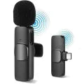 Compro K8 Wireless Microphone – Type-C & iPhone Compatible Mic with Noise Reduction & Bluetooth