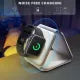 3-in-1 Foldable Magnetic Wireless Charging Station – Fast Wireless Charger for Phone, Watch & Earbuds"