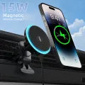15W Fast Wireless Car Charger – Magnetic Air Vent Phone Holder for iPhone & Samsung