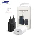 Samsung 25W PD Super Fast Charger with Original USB-C to USB-C Cable – Compatible with Galaxy S25, S24 FE, S23, S22, S21, A54, A34, M54 – Type-C Fast Charging Adapter and Cable
