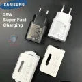 Samsung 25W PD Super Fast Charger with Original USB-C to USB-C Cable – Compatible with Galaxy S25, S24 FE, S23, S22, S21, A54, A34, M54 – Type-C Fast Charging Adapter and Cable