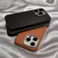 Luxury Leather iPhone Case with Camera Lens Protection – Compatible with iPhone 16/15/14/13/12/11 Series & Xs/X/Pro/Max Models