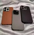 Luxury Leather iPhone Case with Camera Lens Protection – Compatible with iPhone 16/15/14/13/12/11 Series & Xs/X/Pro/Max Models